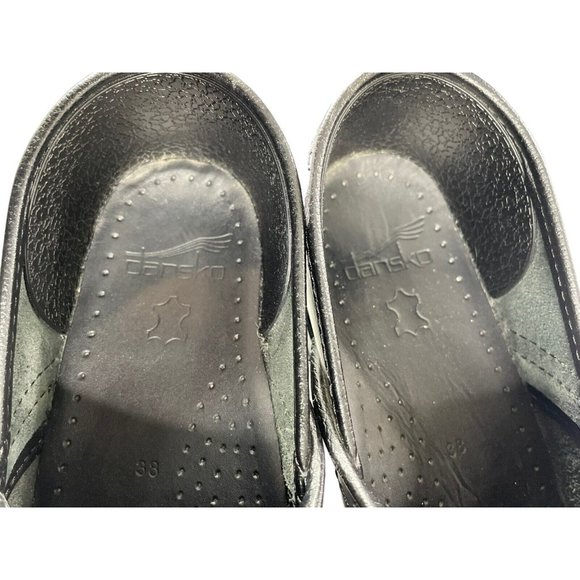 Dansko Women’s Pro Black Leather Occupational Nursing Clogs EU 38/US 7-7.5 - Picture 5 of 7